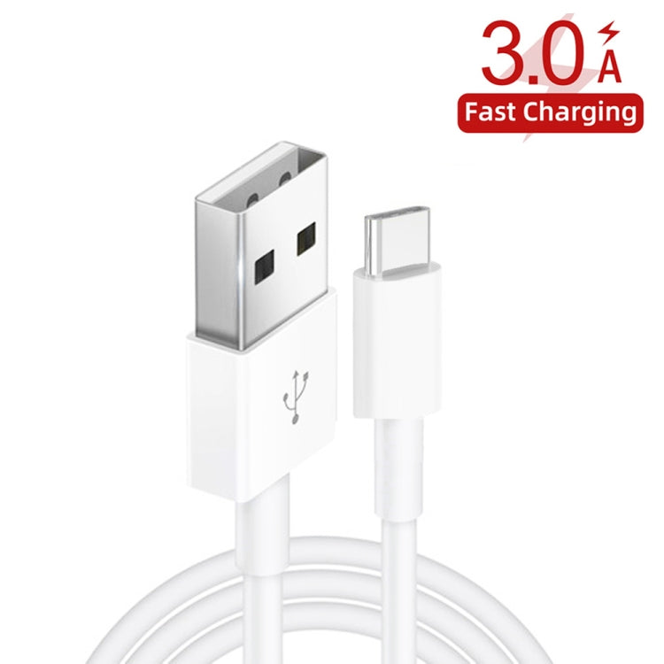 XJ-015 3A USB Male to Type-C / USB-C Male Fast Charging Data Cable, Length: 2m, 2m
