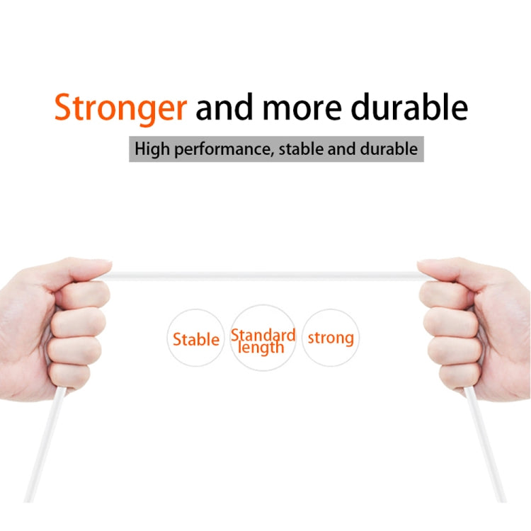 XJ-015 3A USB Male to Type-C / USB-C Male Fast Charging Data Cable, Length: 2m, 2m
