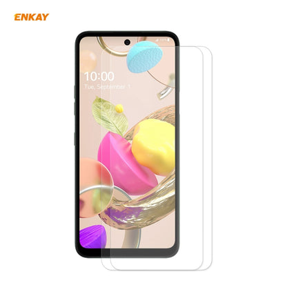 2 PCS ENKAY Hat-Prince 0.26mm 9H 2.5D Curved Edge Tempered Glass Film