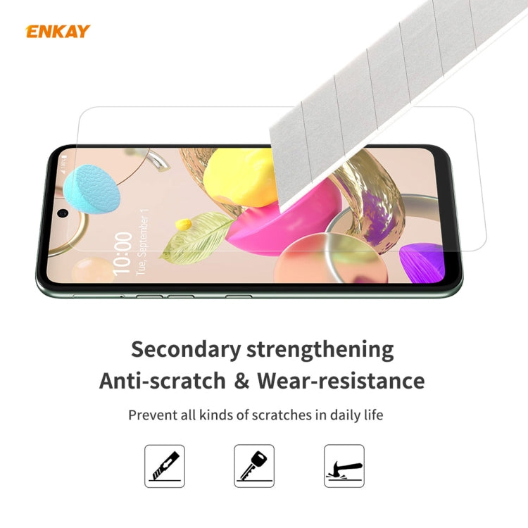 2 PCS ENKAY Hat-Prince 0.26mm 9H 2.5D Curved Edge Tempered Glass Film