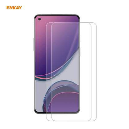 2 PCS ENKAY Hat-Prince 0.26mm 9H 2.5D Curved Edge Tempered Glass Film