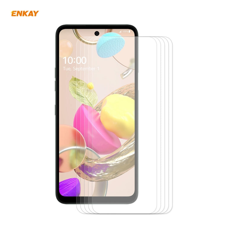 5 PCS ENKAY Hat-Prince 0.26mm 9H 2.5D Curved Edge Tempered Glass Film