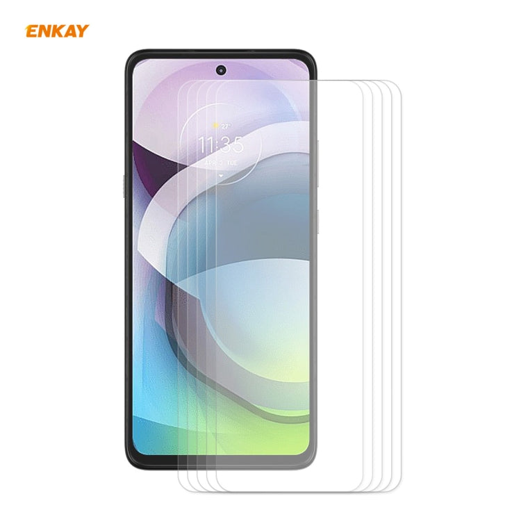 5 PCS ENKAY Hat-Prince 0.26mm 9H 2.5D Curved Edge Tempered Glass Film