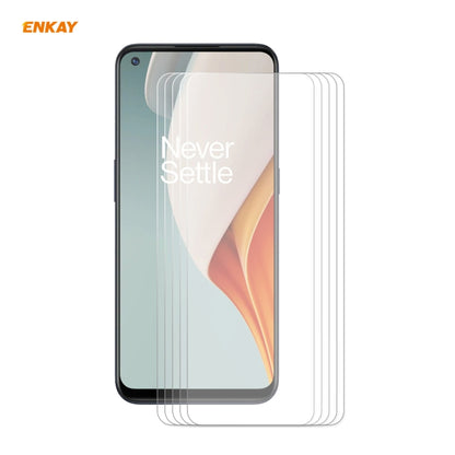 5 PCS ENKAY Hat-Prince 0.26mm 9H 2.5D Curved Edge Tempered Glass Film