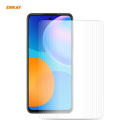 10 PCS ENKAY Hat-Prince 0.26mm 9H 2.5D Curved Edge Tempered Glass Film