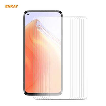 10 PCS ENKAY Hat-Prince 0.26mm 9H 2.5D Curved Edge Tempered Glass Film