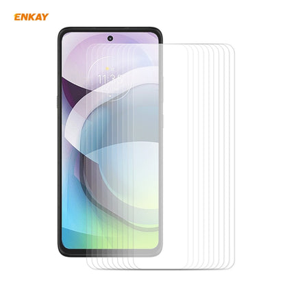 10 PCS ENKAY Hat-Prince 0.26mm 9H 2.5D Curved Edge Tempered Glass Film