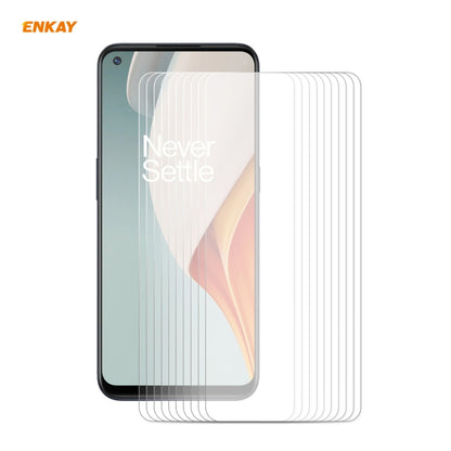 10 PCS ENKAY Hat-Prince 0.26mm 9H 2.5D Curved Edge Tempered Glass Film