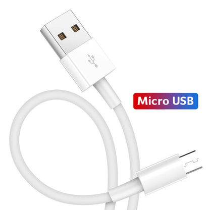 XJ-023 2 PCS USB Male to Micro USB Male Interface Charge Cable, Length: 1m, Micro USB