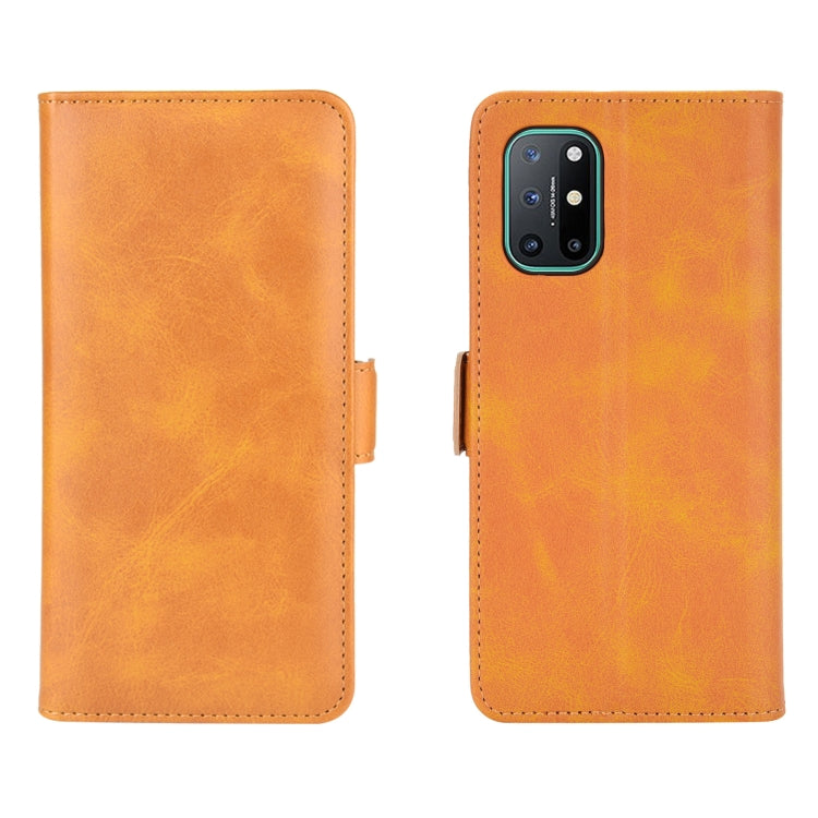 For OnePlus 8T Dual-side Magnetic Buckle Horizontal Flip Leather Case with Holder & Card Slots & Wallet