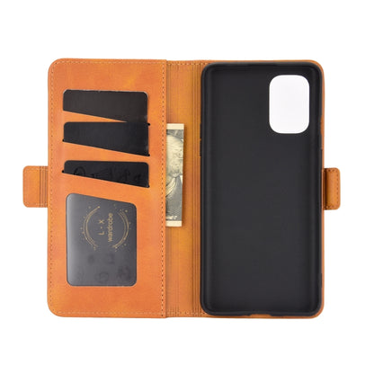 For OnePlus 8T Dual-side Magnetic Buckle Horizontal Flip Leather Case with Holder & Card Slots & Wallet