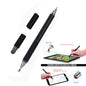 AT-12 3 in 1 Touch Screen Capacitive Pen with Common Writing Pen & Mobile Phone Writing Pen Function is Suitable for Apple / Huawei / Samsung