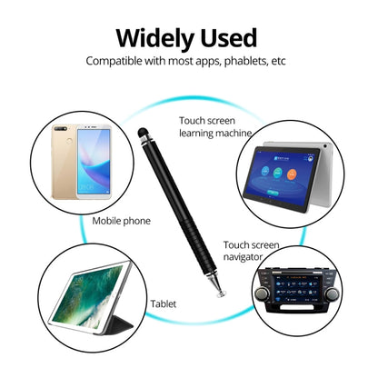 AT-12 3 in 1 Touch Screen Capacitive Pen with Common Writing Pen & Mobile Phone Writing Pen Function is Suitable for Apple / Huawei / Samsung