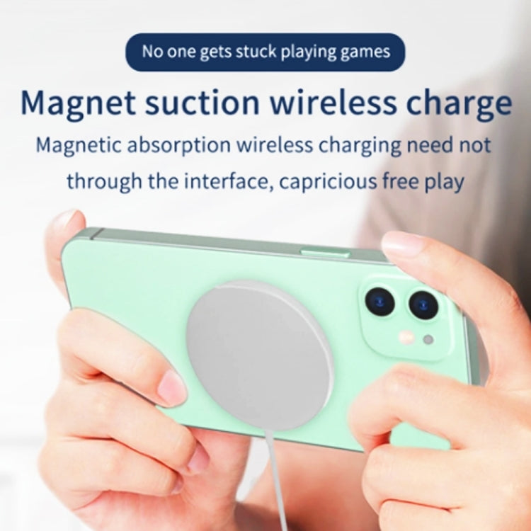 XJ-32 3 in 1 15W Magnetic Suction Wreless Charging + PD 20W USB-C / Type-C Travel Charging + USB-C / Type-C to 8 Pin Fast Charging Cable for iPhone Series, US Plug, EU Plug, UK Plug