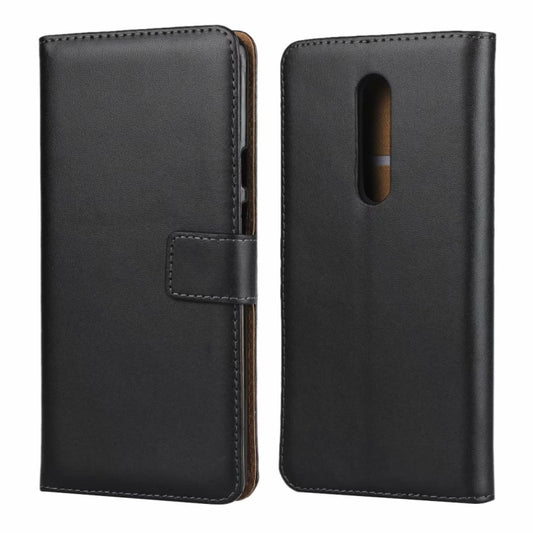 Leather Horizontal Flip Holster for One Plus 7 Pro with Magnetic Clasp and Bracket and Card Slot and Wallet