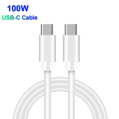 PD100W-A9 PD100W Dual Dort USB-C / Type-C + Dual USB Charger with 5A USB-C / Type-C to USB-C / Type-C Fast Charging Cable for Apple MacBook Series