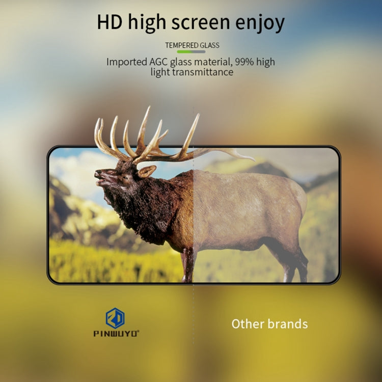 PINWUYO 9H 3D Curved Full Screen Explosion-proof Tempered Glass Film