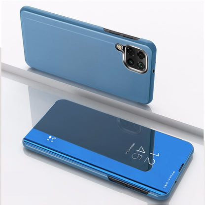 Plated Mirror Horizontal Flip Leather Case with Holder, For Samsung Galaxy A12, For Samsung Samsung Galaxy A02s EU