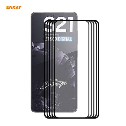 For Samsung Galaxy S30 ENKAY Hat-Prince Full Glue 0.26mm 9H 2.5D Tempered Glass Full Coverage Film Support Fingerprint Unlock