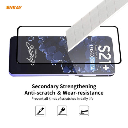 For Samsung Galaxy S30+ ENKAY Hat-Prince Full Glue 0.26mm 9H 2.5D Tempered Glass Full Coverage Film Support Fingerprint Unlock, 1pc, 2pcs, 5pcs, 10pcs