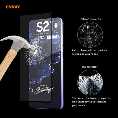 For Samsung Galaxy S30+ ENKAY Hat-Prince Full Glue 0.26mm 9H 2.5D Tempered Glass Full Coverage Film Support Fingerprint Unlock, 1pc, 2pcs, 5pcs, 10pcs