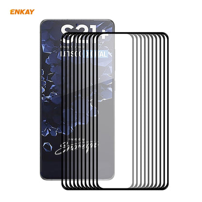 For Samsung Galaxy S30+ ENKAY Hat-Prince Full Glue 0.26mm 9H 2.5D Tempered Glass Full Coverage Film Support Fingerprint Unlock, 1pc, 2pcs, 5pcs, 10pcs