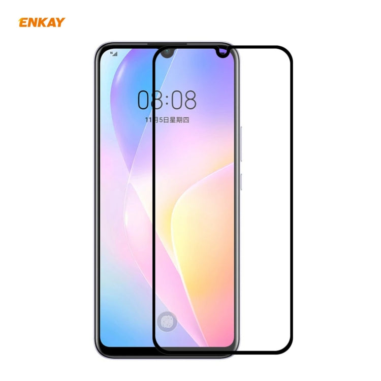 ENKAY Hat-Prince Full Glue 0.26mm 9H 2.5D Tempered Glass Full Coverage Film, For Huawei Nova 8 SE, For Samsung Galaxy A12 (1 PC), For OnePlus Nord N10 5G, For OnePlus Nord N100