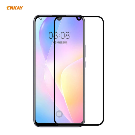 ENKAY Hat-Prince Full Glue 0.26mm 9H 2.5D Tempered Glass Full Coverage Film, For Huawei Nova 8 SE, For Samsung Galaxy A12 (1 PC), For OnePlus Nord N10 5G, For OnePlus Nord N100