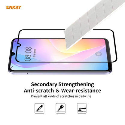 2 PCS ENKAY Hat-Prince Full Glue 0.26mm 9H 2.5D Tempered Glass Full Coverage Film, For Huawei Nova 8 SE, For Samsung Galaxy A12(2 PCS), For OnePlus Nord N10 5G, For OnePlus Nord N100