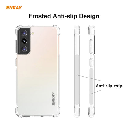 Hat-Prince ENKAY Clear TPU Shockproof Case Soft Anti-slip Cover, For Samsung Galaxy S21 5G, For Samsung Galaxy S21+ 5G, For Samsung Galaxy S21 Ultra 5G
