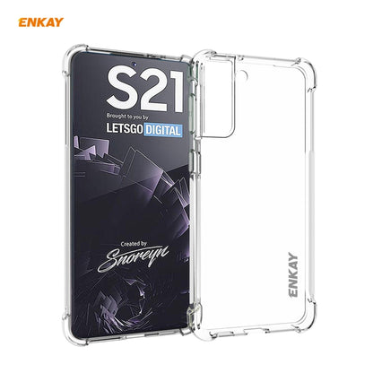 Hat-Prince ENKAY Clear TPU Shockproof Case Soft Anti-slip Cover, For Samsung Galaxy S21 5G, For Samsung Galaxy S21+ 5G, For Samsung Galaxy S21 Ultra 5G