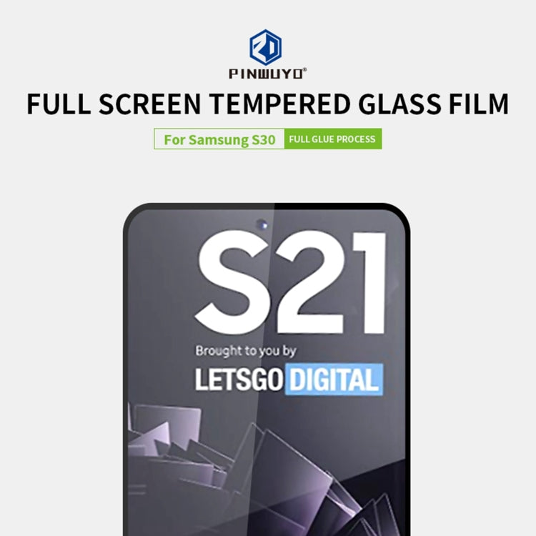 PINWUYO 9H 2.5D Full Screen Tempered Glass Film, For Samsung Galaxy S21 5G, For Samsung Galaxy S21+ 5G, For Samsung Galaxy A52, For Samsung Galaxy A72