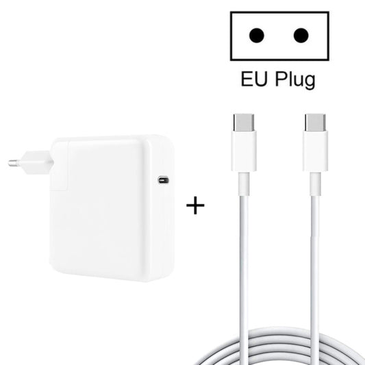 PD-96W 96W PD USB-C / Type-C Laptop Adapter + 2m 5A USB-C / Type-C to USB-C / Type-C Fast Charging Cable for MacBook Pro, EU Plug, US Plug, UK Plug