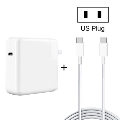 PD-96W 96W PD USB-C / Type-C Laptop Adapter + 2m 5A USB-C / Type-C to USB-C / Type-C Fast Charging Cable for MacBook Pro