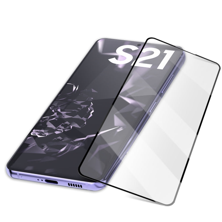 mocolo 0.33mm 9H 2.5D Full Glue Tempered Glass Film, Support Fingerprint Unlock, For Samsung Galaxy S21 5G, For Samsung Galaxy S21+ 5G