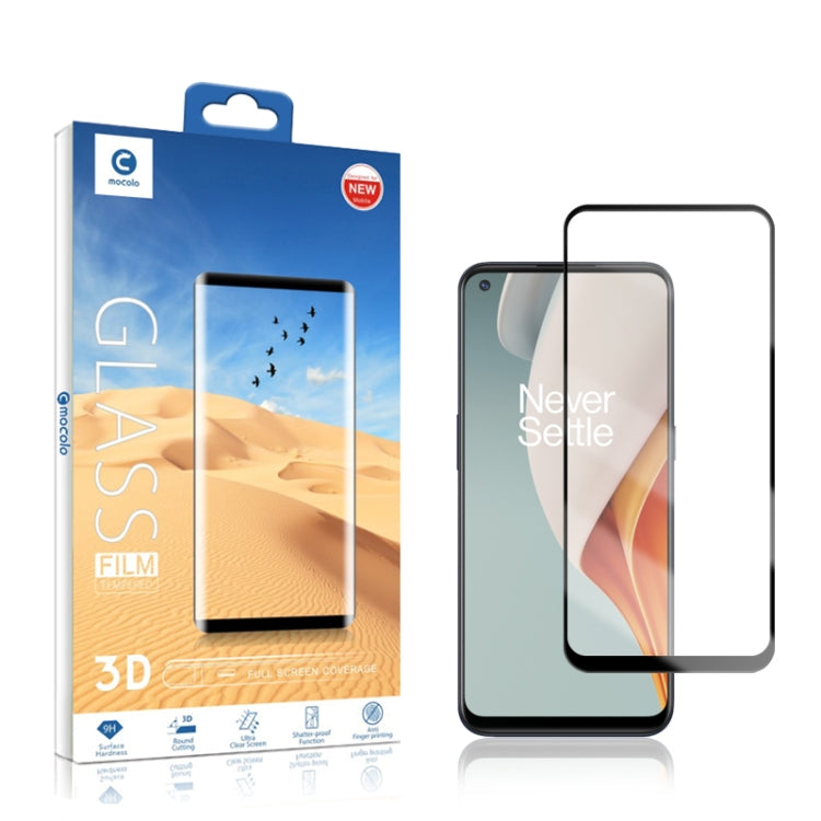 For OnepPlus Nord N10 5G mocolo 0.33mm 9H 3D Full Glue Curved Full Screen Tempered Glass Film, For OnepPlus Nord N10 5G