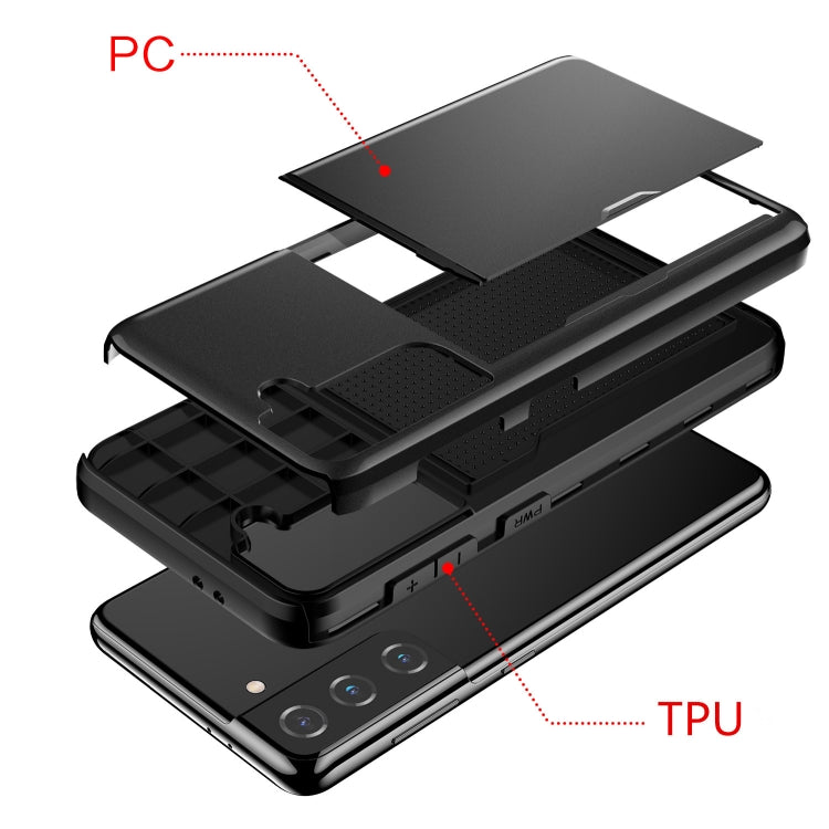 For Samsung Galaxy S21+ / S30+ Shockproof Armor Protective Case with Card Slot, For Samsung Galaxy S21+ 5G