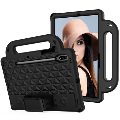 Diamond Series EVA Anti-Fall Shockproof Sleeve Protective Shell Case with Holder & Strap, For Galaxy Tab S8 / Galaxy Tab S7 T870/T875