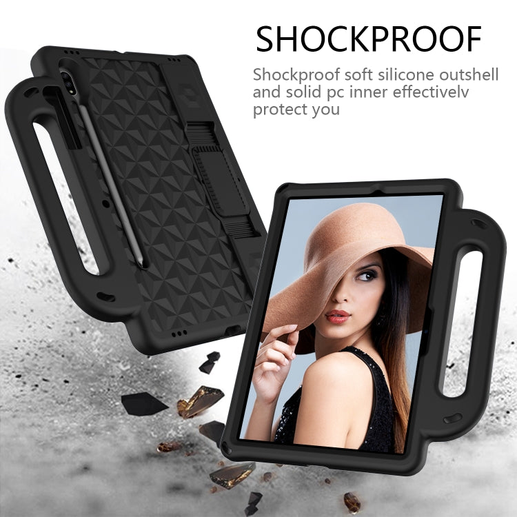 Diamond Series EVA Anti-Fall Shockproof Sleeve Protective Shell Case with Holder & Strap, For Galaxy Tab S8 / Galaxy Tab S7 T870/T875