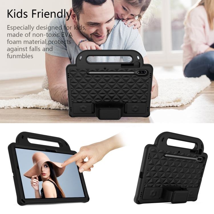 Diamond Series EVA Anti-Fall Shockproof Sleeve Protective Shell Case with Holder & Strap, For Galaxy Tab S8 / Galaxy Tab S7 T870/T875