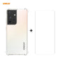 Hat-Prince ENKAY Clear TPU Shockproof Case Soft Anti-slip Cover + 3D Full Screen PET Curved Hot Bending HD Screen Protector Soft Film, Support Fingerprint Unlock, For Samsung Galaxy S21 Ultra 5G, For Xiaomi Mi 11
