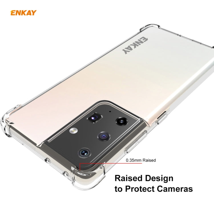Hat-Prince ENKAY Clear TPU Shockproof Case Soft Anti-slip Cover + 3D Full Screen PET Curved Hot Bending HD Screen Protector Soft Film, Support Fingerprint Unlock
