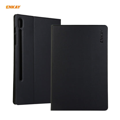 For Samsung Galaxy Tab S7 11.0 T870 / T875 ENKAY Horizontal Flip PU Leather + TPU Smart Case with Holder & Sleep / Wake-up Function