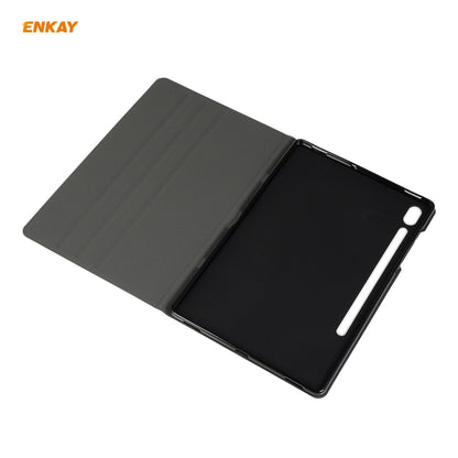 For Samsung Galaxy Tab S7 11.0 T870 / T875 ENKAY Horizontal Flip PU Leather + TPU Smart Case with Holder & Sleep / Wake-up Function