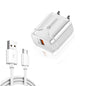 LZ-023 18W QC 3.0 USB Portable Travel Charger + 3A USB to Micro USB Data Cable, US Plug, Micro USB Data Cable, US Plug