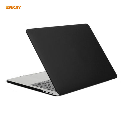 ENKAY 3 in 1 Matte Laptop Protective Case + US Version TPU Keyboard Film + Anti-dust Plugs Set for MacBook Pro 13.3 inch A1706 / A1989 / A2159 (with Touch Bar)