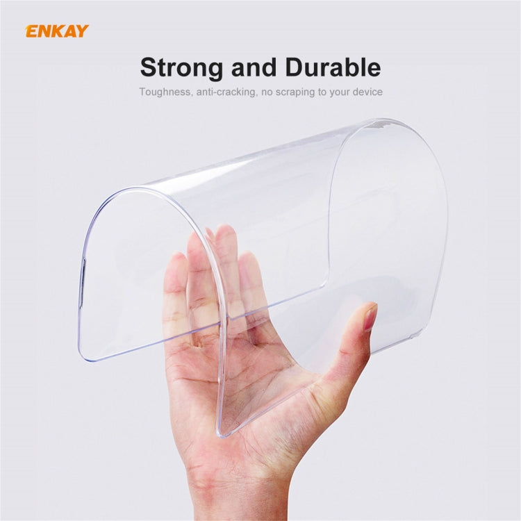 ENKAY 3 in 1  Crystal Laptop Protective Case + EU Version TPU Keyboard Film + Anti-dust Plugs Set for MacBook Pro 15.4 inch A1707 & A1990 (with Touch Bar)