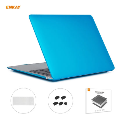 ENKAY 3 in 1 Matte Laptop Protective Case + US Version TPU Keyboard Film + Anti-dust Plugs Set for MacBook Air 13.3 inch A2179 & A2337 (2020)