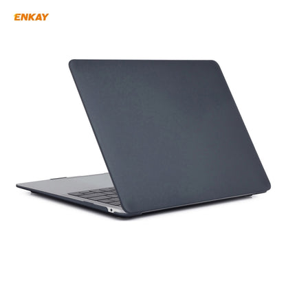 ENKAY 3 in 1 Matte Laptop Protective Case + EU Version TPU Keyboard Film + Anti-dust Plugs Set for MacBook Air 13.3 inch A2179 & A2337 (2020)