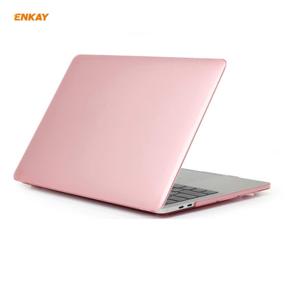 ENKAY 3 in 1 Crystal Laptop Protective Case + US Version TPU Keyboard Film + Anti-dust Plugs Set for MacBook Pro 13.3 inch A2251 & A2289 & A2338 (with Touch Bar), For MacBook Pro 13.3 inch A2251 (with Touch Bar)